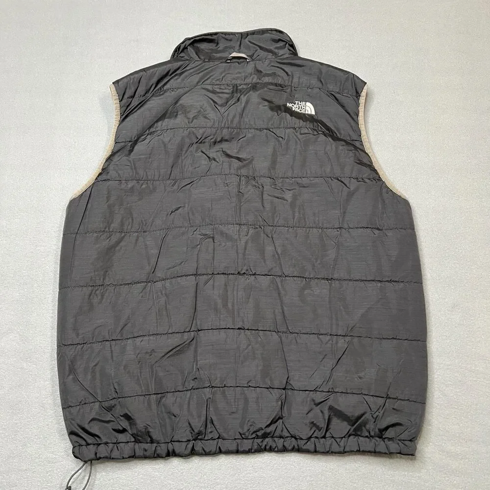 The North Face Puffer Vest Men's XL Black Sleeveless Classic Collar Full-Zip